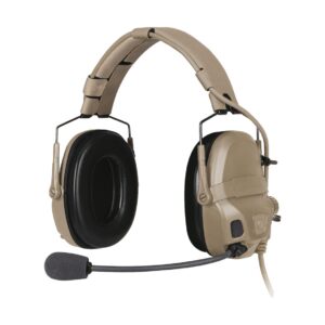 Ops-Core <br><b>AMP HEADSET | NFMI EQUIPPED</b><br> Single Downlead U174EU | Peltor | TAN499