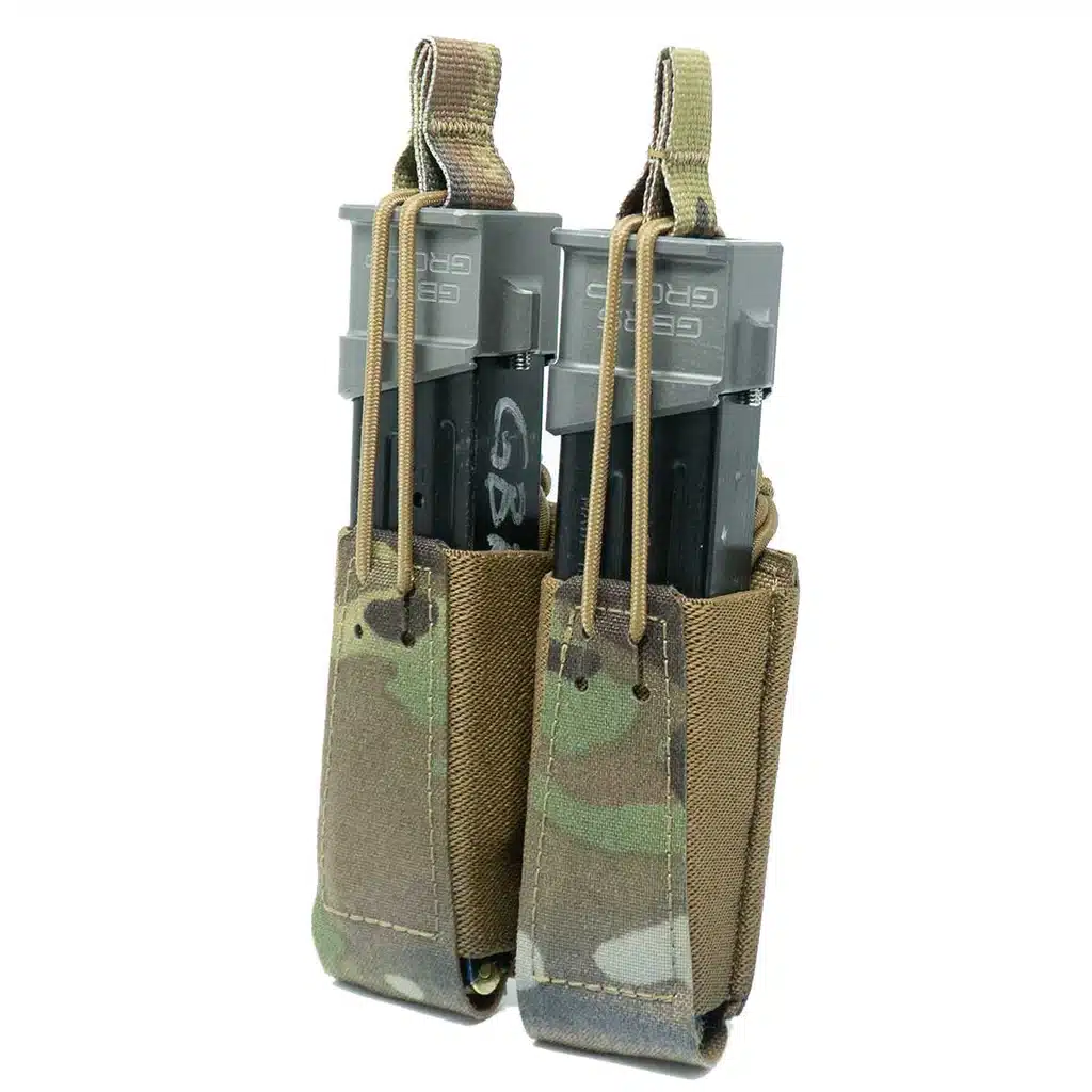 GBRS GROUP Double Pistol Magazine Pouch - Bungee Retention