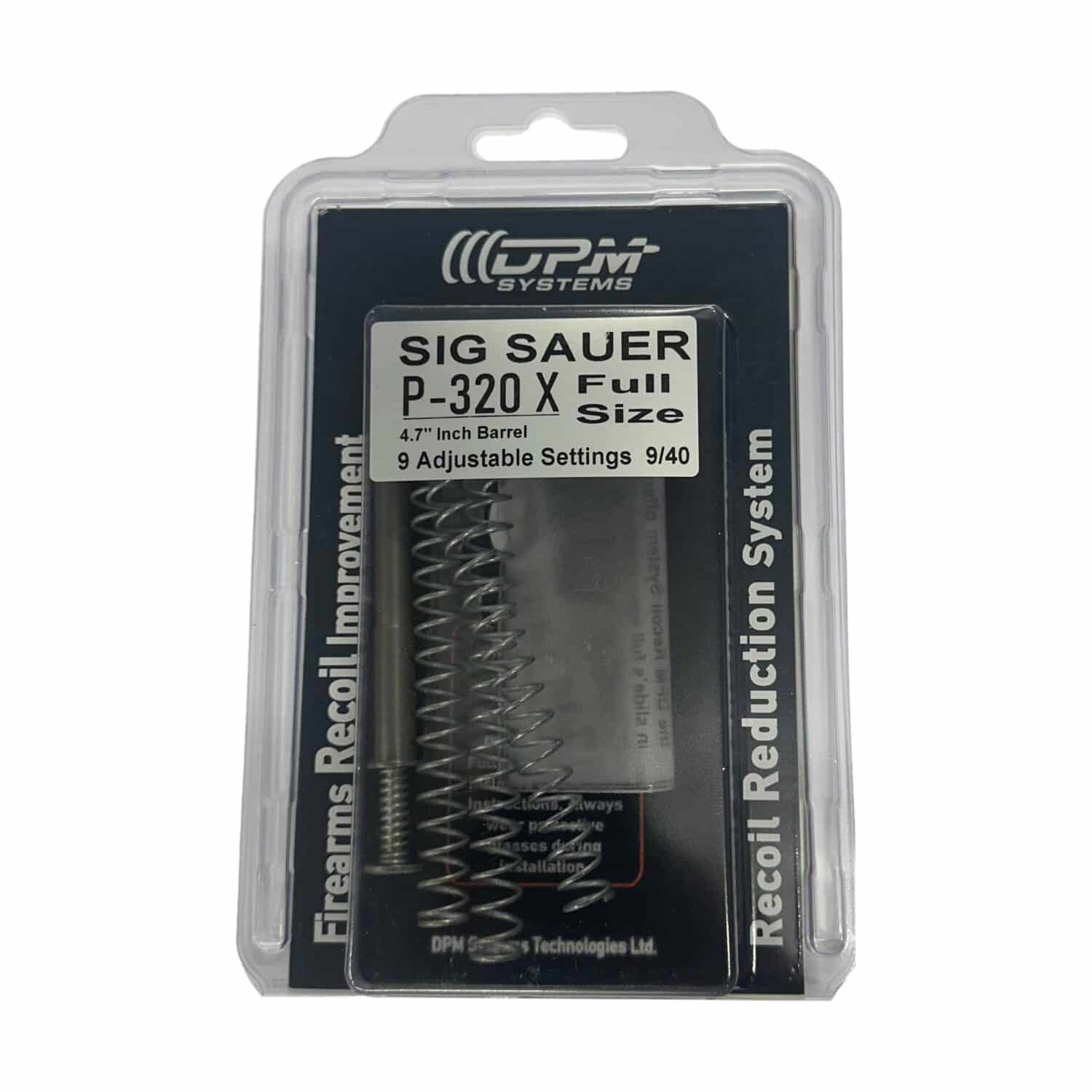 DPM Systems <br><b>Recoil Reduction System </b><br> Sig Sauer P320 X Series 4.7" 2