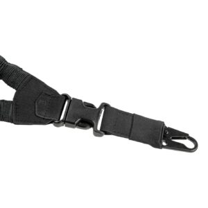 One-Point-Elastic-Support-Sling-Snap-Hook-Black