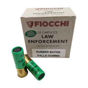 Fiocchi Law Enforcement Rubber Batton12/70 25 Schuss