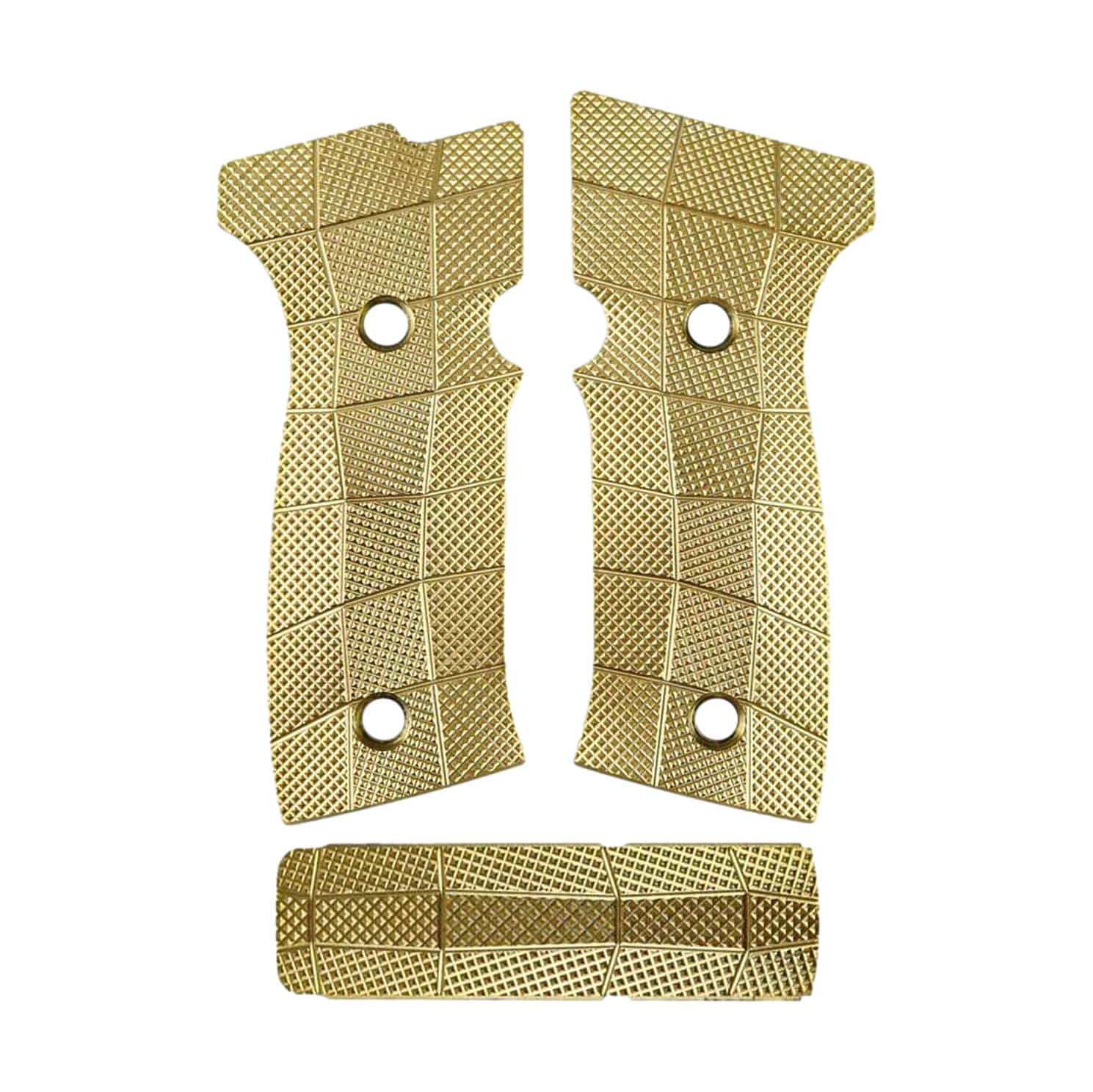 LOKGrips<br><b>Sig Sauer P320 AXG GridLOK Grips and Backstrap Combo </b><br> Brass | 4