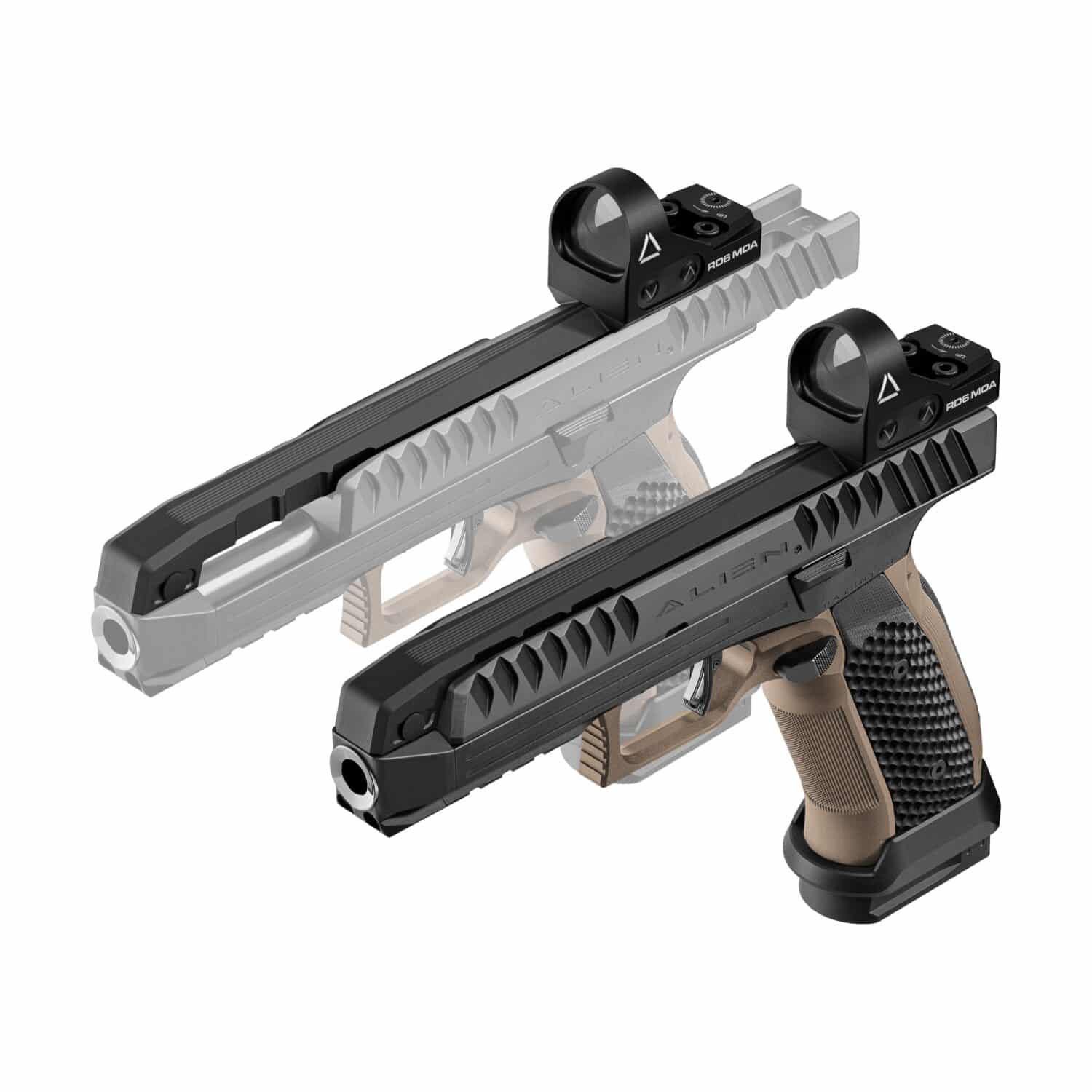 Laugo Arms <br><b>Alien Optic Kit</b><br> 9mm Para | Black/Green | Threaded Barrel 5