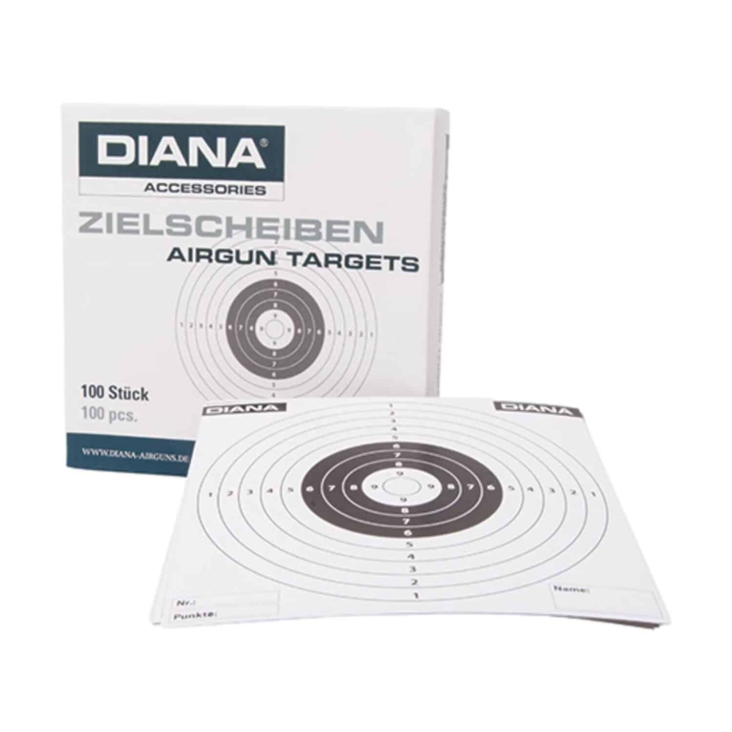 DIANA <br><b>Zielscheiben 14X14 </b><br> 100 Stk 2