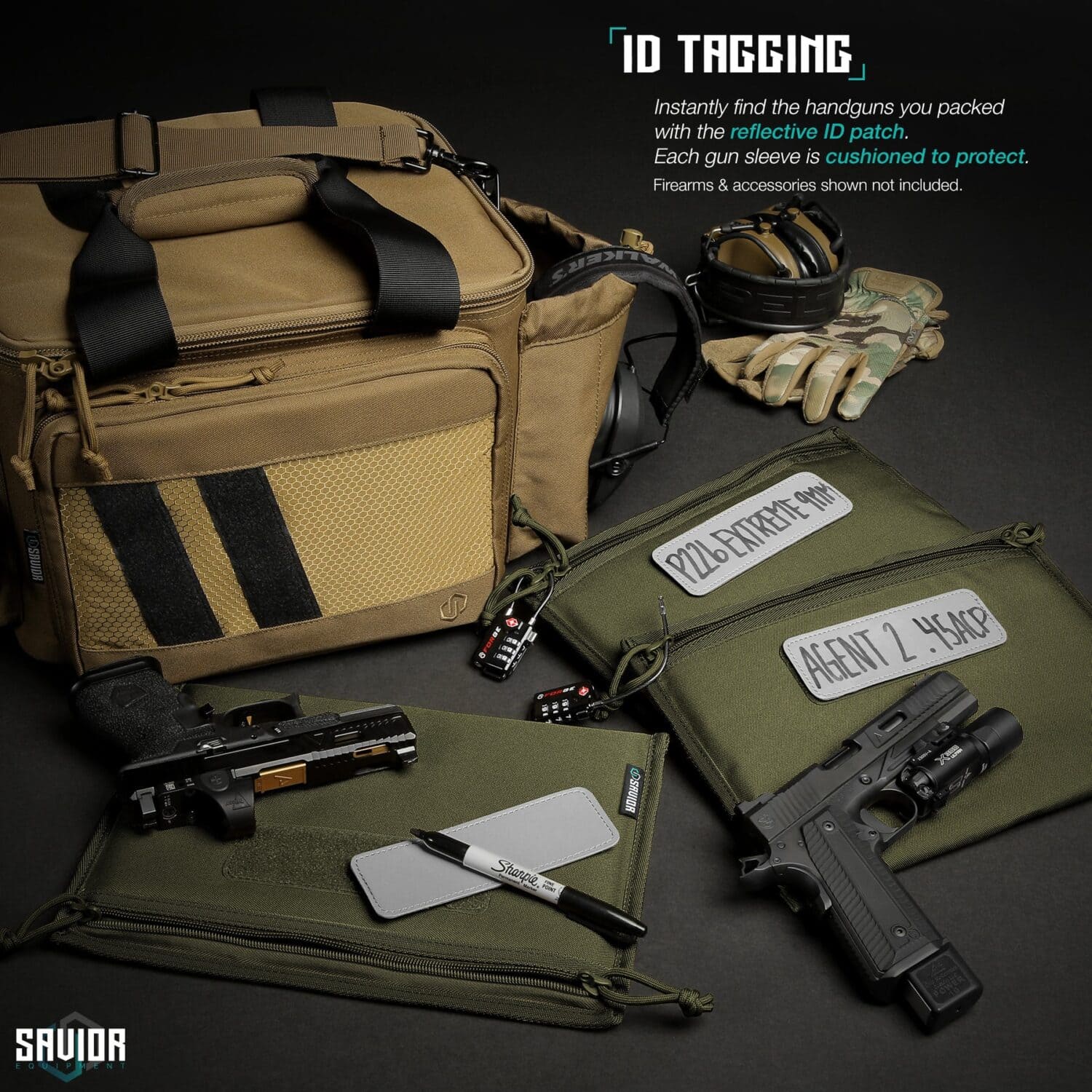 Savior Equipment <br><b>Pistol Sleeve 3 Stück </b><br> zu Specialist - Range Bag 8