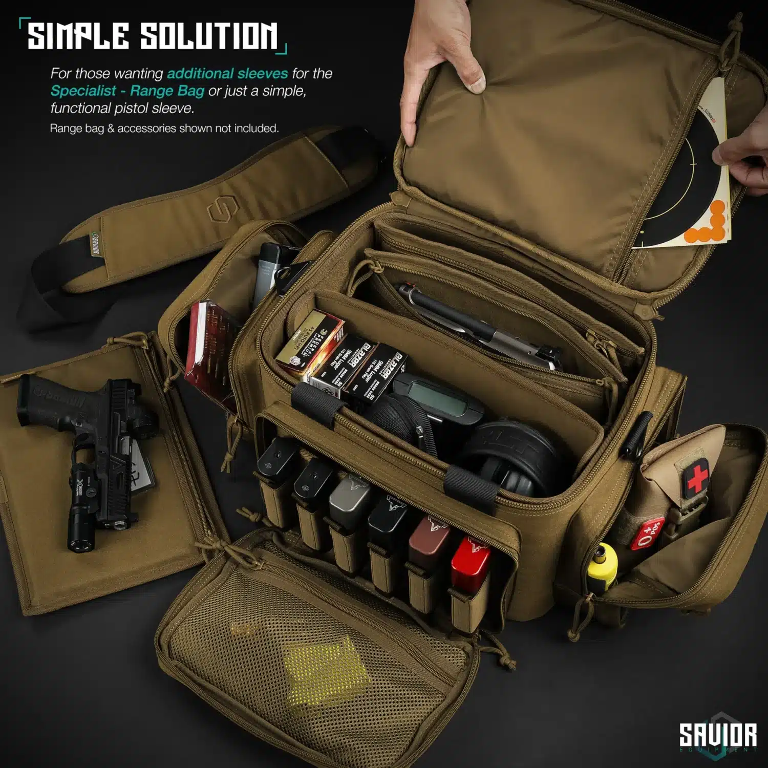 Savior Equipment <br><b>Pistol Sleeve 3 Stück </b><br> zu Specialist - Range Bag 3