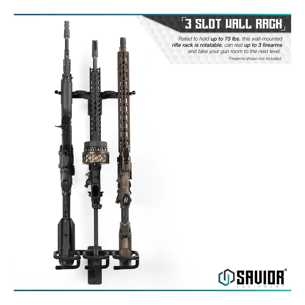 ANGLE ADJUSTABLE RIFLE WALL RACK